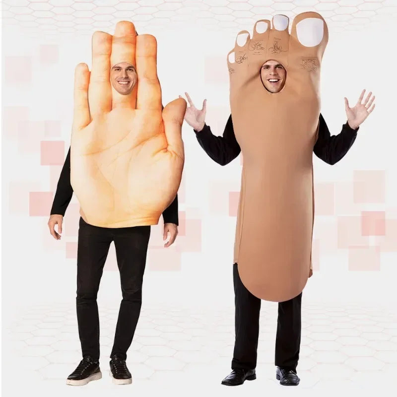 Anime Cosplay Couple - ฮาโลวีนเครื่องแต่งกายคอสเพลย์มือเท้าชุดเพื่อนคู่ตลกแต่งตัวไอเดียStage Performance Carnival PartyสําหรับMan Woman