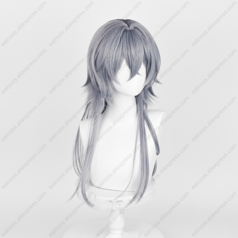วิกผมคอสเพลย์วิกผมปลอมยาว62ซม. - Anime Cosplay Blue Hair บทวิจารณ์และราคา