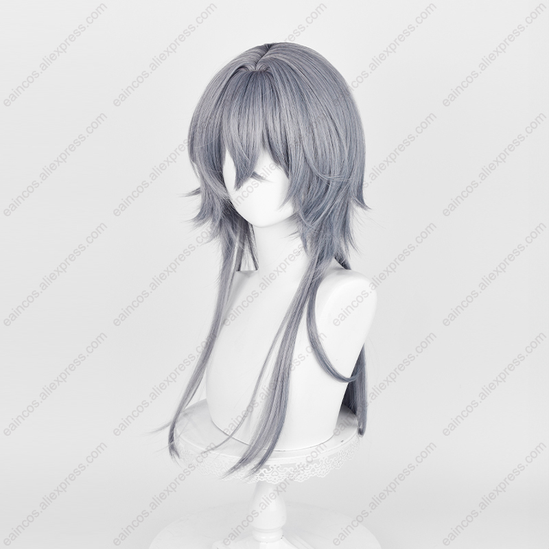 วิกผมคอสเพลย์วิกผมปลอมยาว62ซม. - Anime Cosplay Blue Hair บทวิจารณ์และราคา