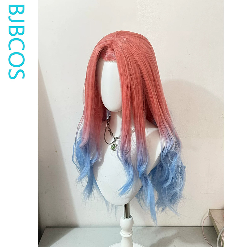 วิกผมที่จัดทรงแล้ว ‌ วิกคอสเพล - Anime Cosplay Blue Hair บทวิจารณ์และราคา