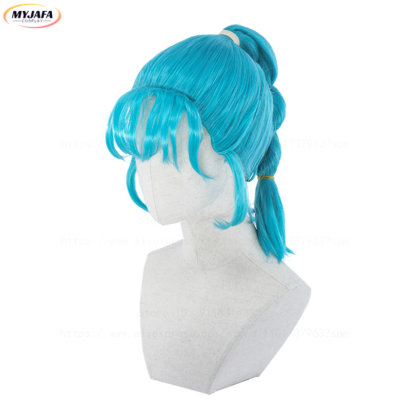 วิกผมคอสเพลย์บุลมะ วิกผมบุลมะ  - Anime Cosplay Blue Hair บทวิจารณ์และราคา