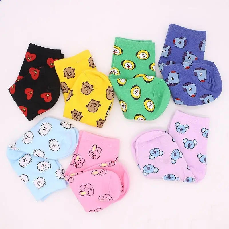 ถุงเท้าครึ่งน่อง BT21 Koya RJ  - Anime Cosplay Couple บทวิจารณ์และราคา